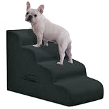 Mesa Lemon 4 Step Dog Stairs Pet Ramp for High Beds, Sofas and Cars