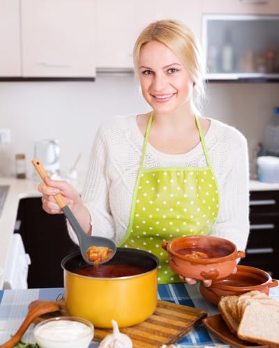 Silicone Soup Ladle Spoon Kitchen Utensils, 2 Pack - image 5