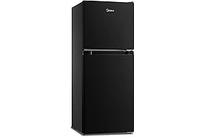 Midea Compact 4.5 Cubic Feet Double Door Refrigerator: Ideal Size, Modern Style