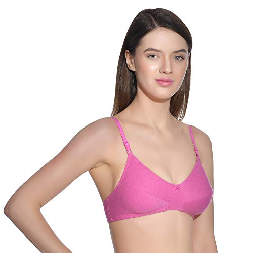 Image of Aimly Women's Cotton Non-Padded Non-Wired Solid Multicolor Bra Combo Pack of 6