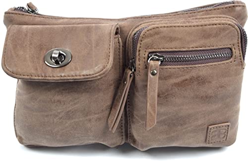 Sac banane contemporain marron Bicky Bernard pour homme et femme