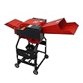BEILOCKERY Hay Cutter Straw Crusher Machine 6-Blade Farm Hay Chopper Shredder Animal Feed Grinder with Voltage Display 1100-2200LBS/H 220V 2.2KW