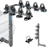 Upgrade 2.0 Hitch Bike Rack Dual Locking (240LBS MAX Load), Bike Hitch Hanging Rack and Carrier for Car, SUV and Truck with 2” Receiver, High Strength Double Arms, Premier Locking