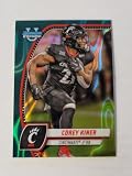 Football Trading Card 2024 Bowman University Chrome Refractor Teal Lava #47 Corey Kiner NM Near Mint