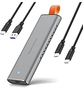 M.2 NVMe SSD Enclosure RSHTECH Aluminum USB 3.1/3.2 Gen2 10Gbps External M.2 NVMe SATA SSD Enclos...