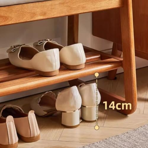 Tabouret à langer d'entrée stable et banc de rangement chaussures - 6