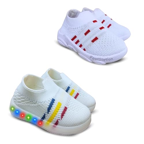 Image of Kids Trending Slip-On Shoes Combo, Pack of 2 (Light Shoe + Musical Shoe)
