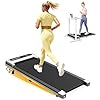 Yagud Walking Pad Treadmill with Incline for Home Office, Portable Under Desk Treadmill with Remote Control and LED Display, Walking Jogging Running Machine (V-Grey)