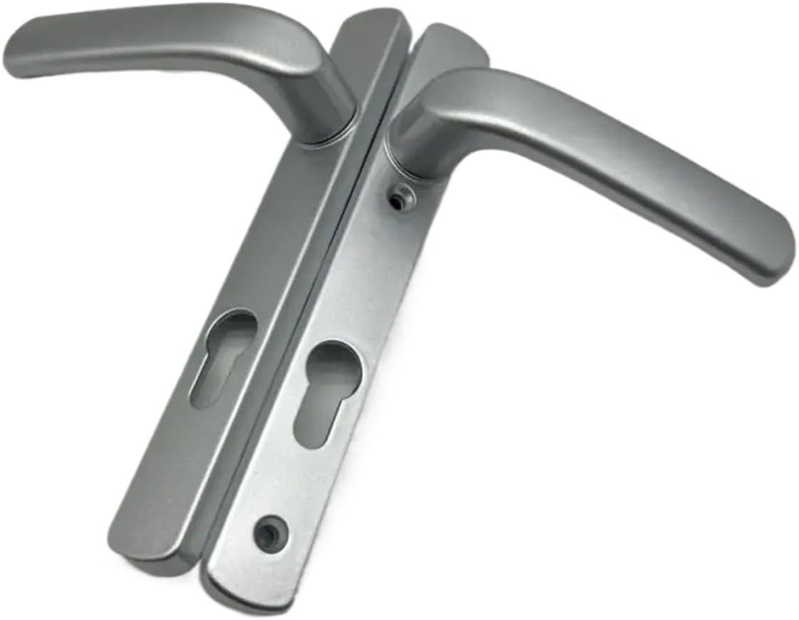 Stainless Steel Broken Bridge Aluminum Screen Door Locks Silver Complete Handle Keyed Alike 1Pcs(E3)