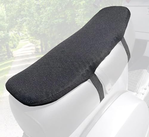 Auto Accessori Lupex Coussin de siège en gel pour moto et sooter en 3D, housse de selle réglable, antidérapant, respirant et flexible, dimensions 62 x 29 x 3 cm