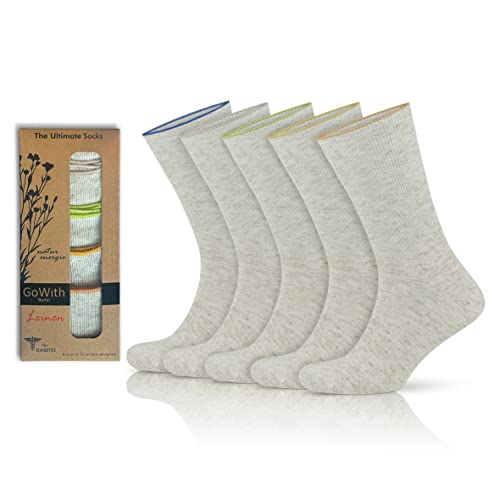 Chaussettes habillées homme diabétique en coton GoWith pour le bureau et sorties