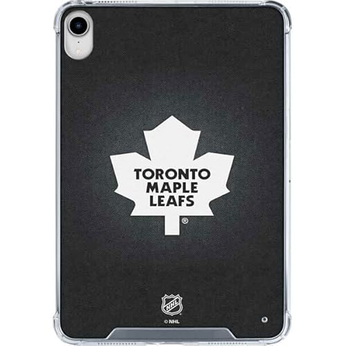 Skinit Clear Tablet Case Compatible with iPad 11th Gen (2025) - Officially Licensed NHL Toronto Maple Leafs Black Background Design