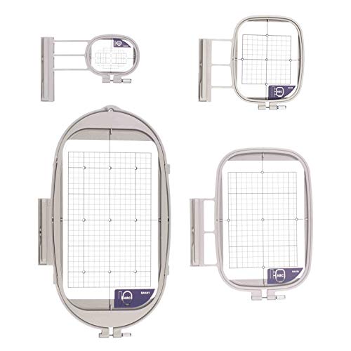 Sew Tech 4er Stickrahmen- Set für Brother Maschinen (4 in 1)