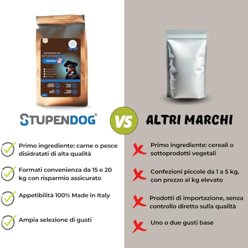 STUPENDOG Kroketten für Hunde Schweinefleisch 3 kg für erwachsene Hunde mittel/groß in der Pflege – Hundeleckerli – Hundefutter