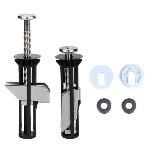 GeekerChip Toilettensitz Schraubensatz 2 Stück,WC-Sitz Befestigungsset,Toilettendeckel Befestigung,Edelstahlmutter Schraube,für Toilettensitz Abdeckung Toilettensitz Reparaturteile Teile