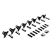 Go Rhino RB10 / RB20 Brackets | Mild Steel, Textured Black | 6945165 | Fits 2020 - 2024 Jeep Gladiator JT, 4-Door