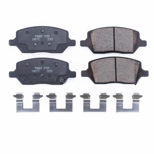 Image of PowerStop Rear Brake Pads for Buick Terraza 2005-07 |Chevrolet Uplander 2005-09 |Mobility Ventures MV-1 2014-17 |Pontiac Montana 2005-09 - Z17 Ceramic Brake Pads with Installation Hardware, 17-1093