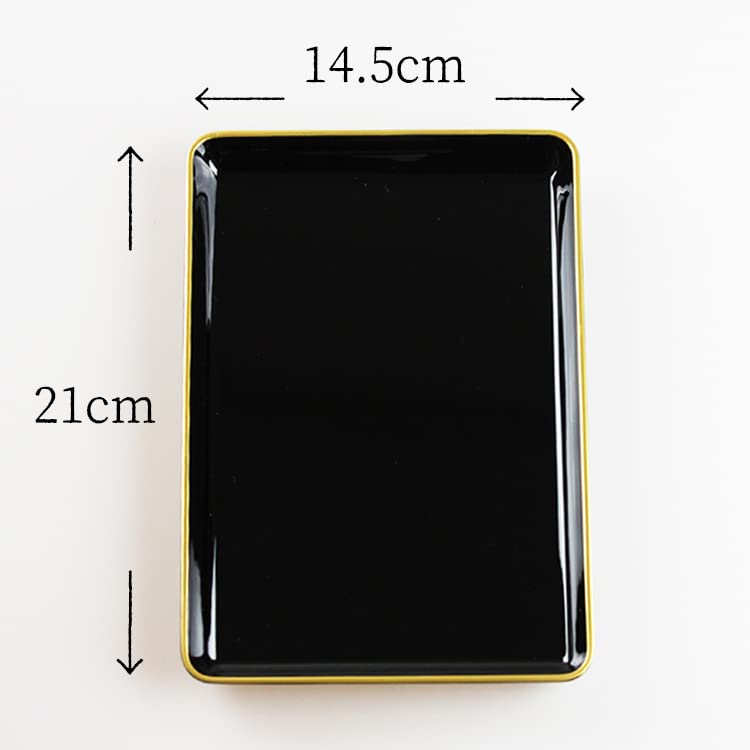 Amazon｜紀州漆器 切手盆 金縁付き (7寸(21cm), 木質)｜儀礼用お盆