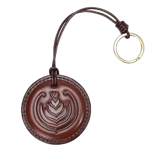 Fuerxy Latte Art Bag Charm, Fashin Leather Coffee Bag Charm