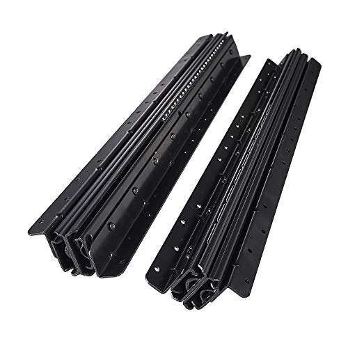 AOLISHENG Pasadores de cajón de Guías para cajones, rieles de escalera pesada, corredores de rodamientos de bolas completos, gabinete inferior de zapatero montado en la parte inferior, 1 par