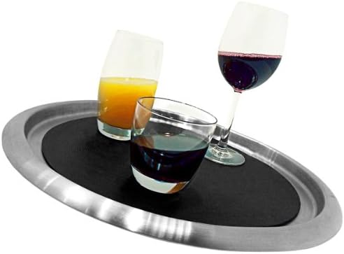 Elia Round Non-Slip Tray 410mm Stainless Steel