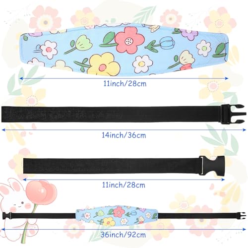 Sangle de bandeau appui-tête pour siège auto bébé et poussette, lot de 2 supports de couchage - 2