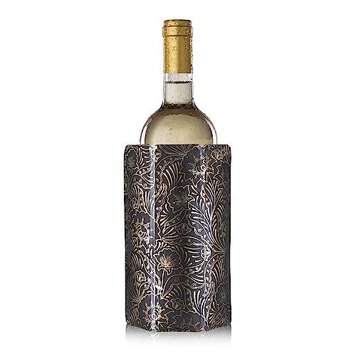 Vacu Vin Active Wine Cooler - Flexible Insulated Chiller For Standard Size Bottles - Keeps Drinks Refreshingly Cold - Durable & Easy To Use - Premium Design For Any Occasions, Royal Gold
