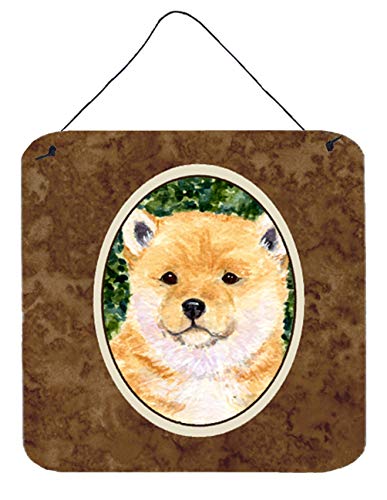 Caroline's Treasures SS8726DS66 Shiba Inu Wall or Door Hanging Prints Aluminum Metal Sign Kitchen Wall Bar Bathroom Plaque Home Decor, 6x6, Multicolor