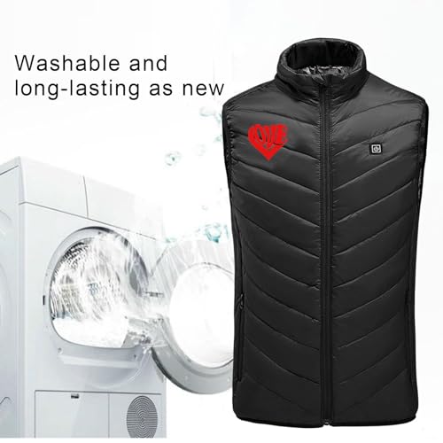 Heated Vest for Womem Men Unisex Usb Heating Puffer Vest (No Battery) - image 4