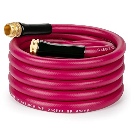 WELLUCK Garden Hose 5/8 in x 25 ft, Heavy Duty Durable Anti Kink Flexible Garden Water Hose for Drinking Water Safe BPA Free, All-weather Lightweight Water Hose for Garden RV Camper Marine by WELLUCK - Used condition - US$21.71