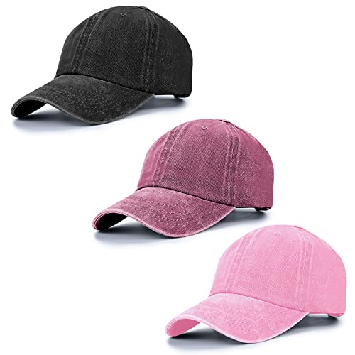 Image of Baseball Cap Unisex Vintage Washed Distressed Cap,Retro Adjustable Dad Hats,Baseball Hat for Men Women