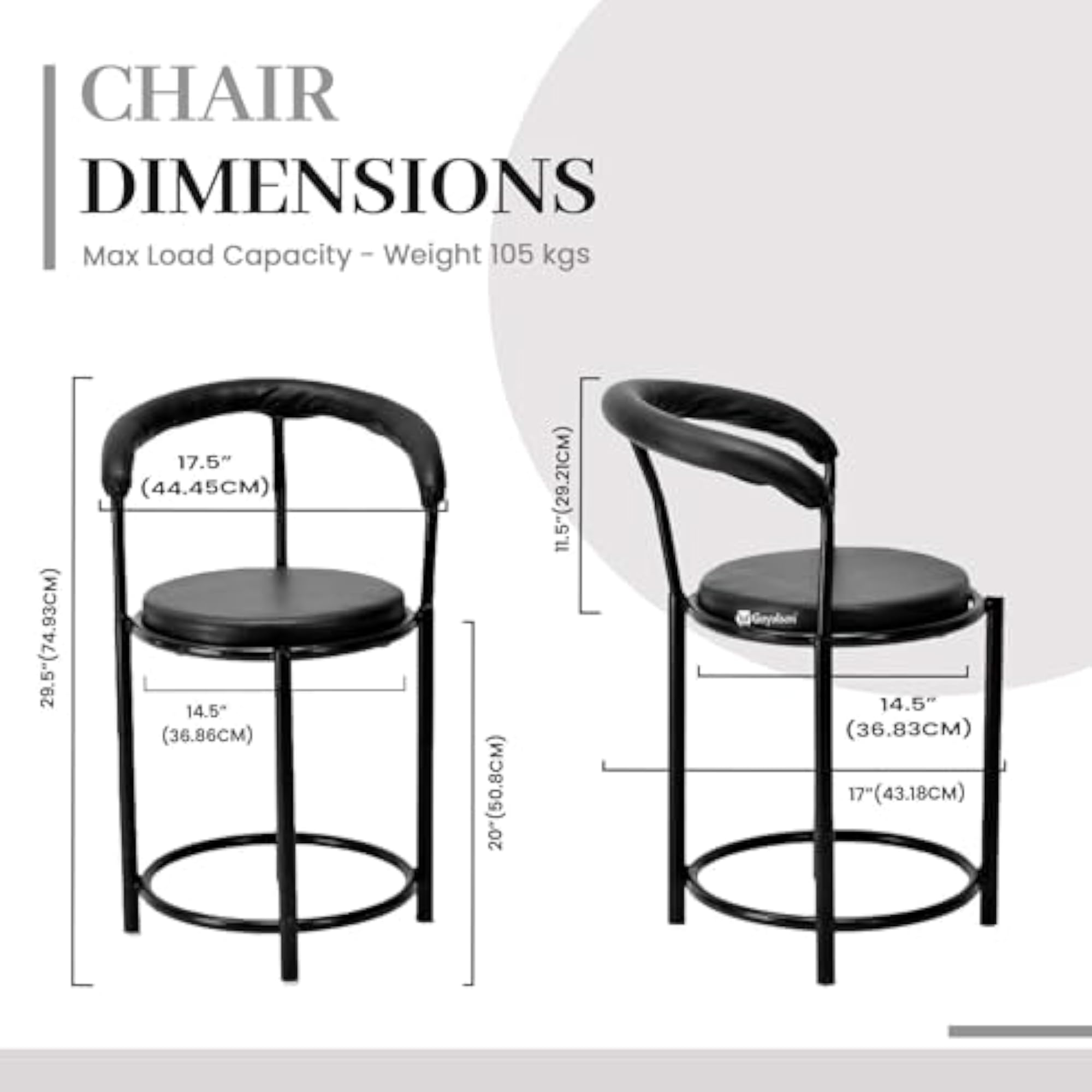 Comfortable Stool Office Visitor Stool with Cushion