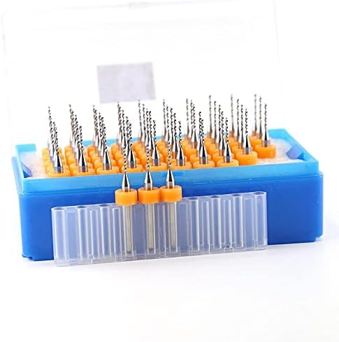 Drill Bits For Tungsten Carbide PCB Drill Bit 50pieces/set Circuit Board Mini Drill Drill Wood Ceramic Tool Milling Machine Attachment - (Hole Diameter: 1.05mm 50PCS; Shank Shape: 3.175mm)