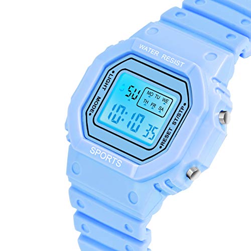 Image of ON TIME OCTUS Digital Girl's and Women's Watch DIGI-07 (Grey Dial Multicolour Strap)