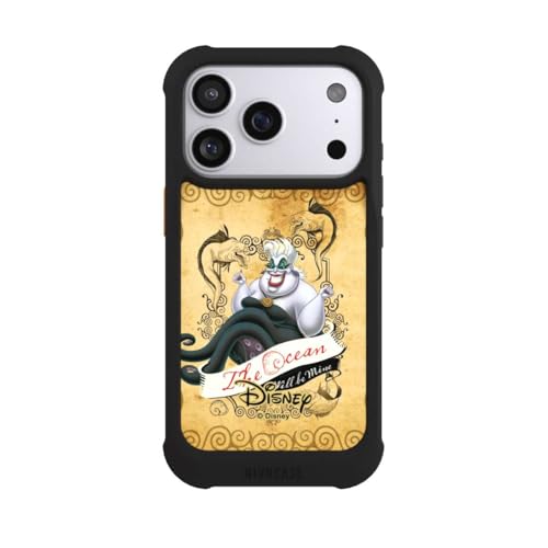 Coque antichoc iPhone 17 Pro Disney Ursula noire pour le quotidien