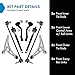 TRQ Front Steering & Suspension Kit Control Arm with Ball Joint Sway Bar Stabilizer Link Tie Rod Compatible with 2016-2017 Hyundai Sonata