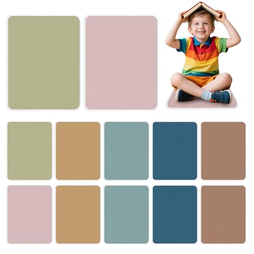 12Pcs Square Classroom Carpet Cushion,Back to School Floor Mat with Anti-Slip Particles Suitable for classrooms, Schools and kindergartens Home Family Learning and Discussion Room