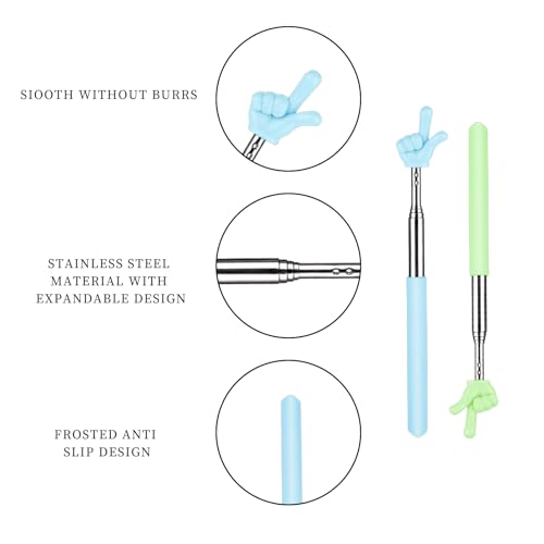 5 Stück Finger Pointer,Zeigestab Ausziehbar,Pointer Finger,Zeigestock,Versenkbare Klassenzimmer Zeiger,Mini Handheld Lehrstift Fingerzeiger,Für Klassenzimmer Persönliche Interaktion(5 Farbe)