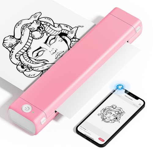 Image of Phomemo Portable Printers Wireless for Travel, M08F Thermal Bluetooth Printer Support for 8.5 inchx11 inch US Letter, Small Inkless Printer Compatible with iOS, Android, Laptop for Car, Office, Home