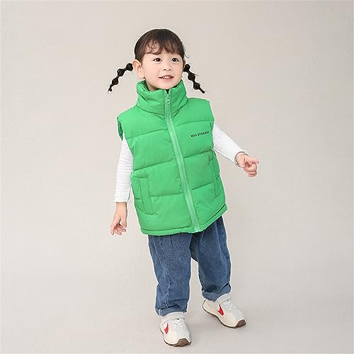 Little Girls Boys Winter Warm Turtleneck Zipper Sleeveless Jacket Puffer Down Vest Coat Outwear2