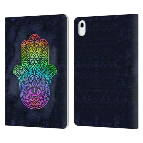 Carcasa tipo libro para iPad Air 2020/2022, diseño bohemio Hamsa 1