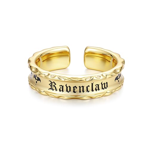 FANCIME x Harry Potter Kollaboration - Ravenclaw House Ring - Gelb Schmuckgeschenke für Damen Mädchen Herren