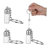 Parfüm-subflakon – perfekte größe, leicht zu tragen und verwendet werden, um ein paar erinnerungsstücke ihrer hochzeitsreise zu sammeln, mini-glasflaschen-schlüsselanhänger