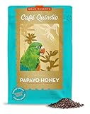 Cafe Quindio Papayo Honey Grand Reserve - 100% Kolumbianischer Single Origin Arabica Kaffee, ganze Bohnen - mit natürlichen Geschmacksnoten von Muskat, Kokosnuss und Mandarine (250g)