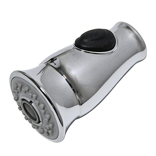 DANCO Smart Spray Traditional Kitchen Pull Down Sprayer Replacement, Faucet Pull Down Faucet Spray Head, Chrome, 1-Pack (10723)