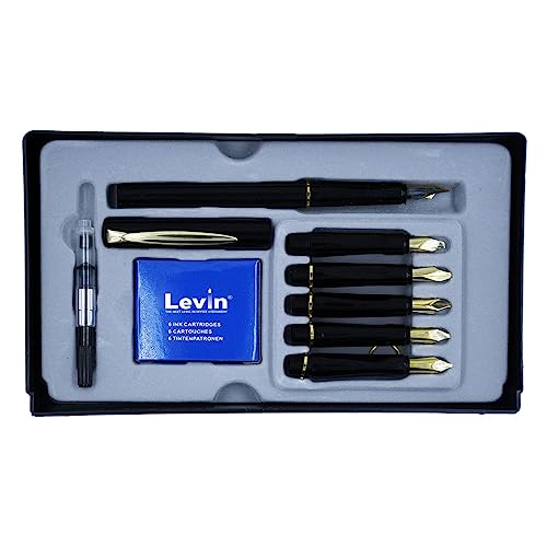 Image of Levin Professional Calligraphy Pen Set (gold Calligraphy big)