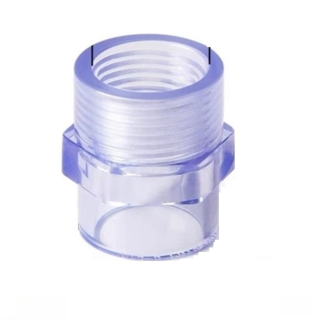 Xianggua Blue 20~63Mm Transparent Upvc Pipe Connectors Garden Irrigation Tube Joints Aquarium Fish Tank Drainage Pipe Fittings Valve(,63Mm)