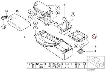 Amazon Com Bmw Genuine Armrest Support Trim Panel Center Console Cup Black 320i 323ci 323i 325ci 325i 325xi 328ci 328i 330ci 330i 330xi M3 Automotive