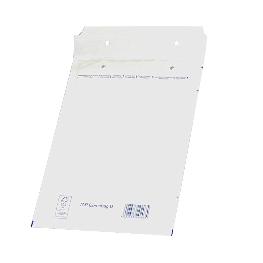 Buste autosigillanti foderate a bolle HK D14 180 x 265 mm/200 x 275 mm, 5 pezzi, colore bianco, buste e accessori per spedizioni, tipo bolla autoadesiva/Kind-HK/Colore-Bianco/Formato-D14