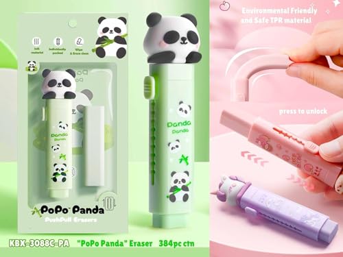Image of DEOXY Eraser for Kids - Panda Cutter Shaped Eraser Set for Kids, Stationary Set, Rubber, Kawaii Erasers, Fancy Birthday Return Gift - Pack of 2 (Panda)